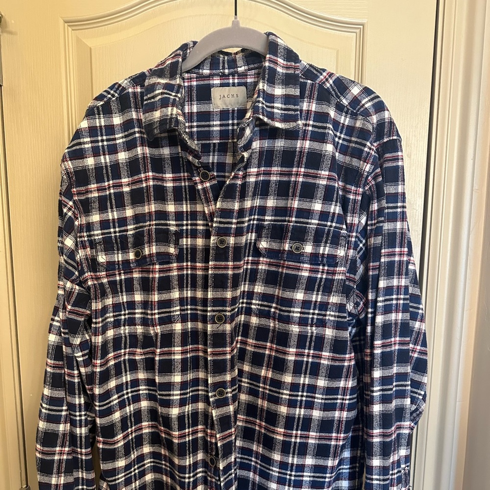 Jachs Plaid Flannel Button Up. Tall.